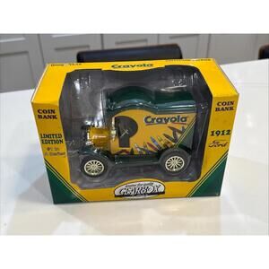 Gearbox Ford Crayola Truck Coin Bank No. 1 Limited Edition Vintage Toy NOS 1998